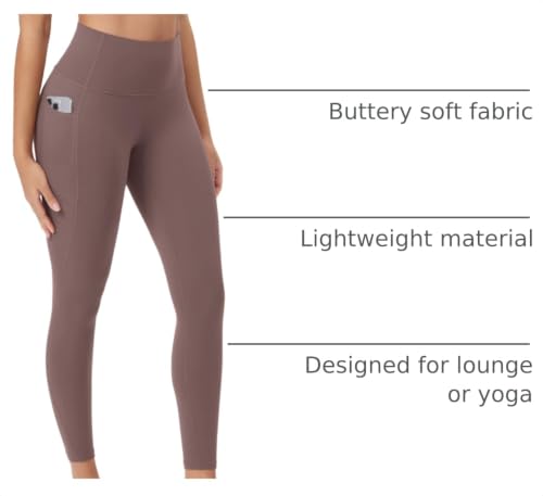 Image of ODODOS Buttery Soft Lounge Yoga Leggings with Pockets for Women 23 inch / 25 inch /28 inch High Waist Yoga Pants