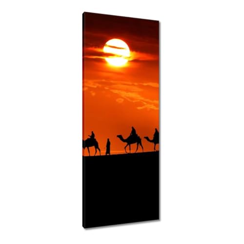Peinture imprimée sur toile pour habiller un grand mur vide, décor désert 40 x 100 cm