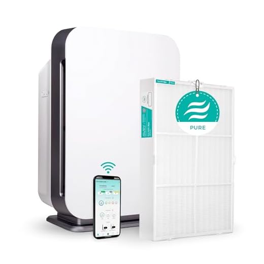 Alen BreatheSmart 75i Air Purifiers for Bedrooms, Living Room, Kitchen, Pure HEPA Air Filter, Smart Air Cleaner to Remove Pollen, Dust, Dander, Pet Air, Mold, Quiet Air Flow for Large Rooms, 1300 SqFt