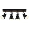 Keesfu lighting farmhouse track lighting 4 light track lighting fixtures ceiling black kitchen track lighting for kitchen and dining room  urban country home decor
