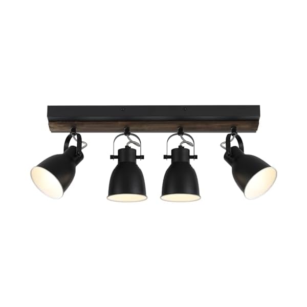 Keesfu lighting farmhouse track lighting 4 light track lighting fixtures ceiling black kitchen track lighting for kitchen and dining room  urban country home decor