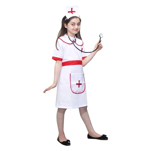 Image of Kaku Fancy Dresses Our Helper Costume for Boys & Girls | Social Helper Doctor, Nurse, Fireman, Postman, Teacher, Farmer Dress For Kids