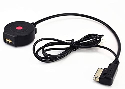 LODMOD Bl Music Adapter AUX Cable Compatible for A4 A3 A5 A1 A3 A4 A8 Q5 Q7 S4 S5 V.W for AMI MDI 2G