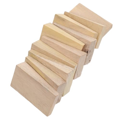 PLAFOPE 10 Cuñas de Mango de Madera Beige para Reparación y Fijación de Herramientas Agrícolas Instalación Conveniente y Ajuste Personalizado para Mantenimiento
