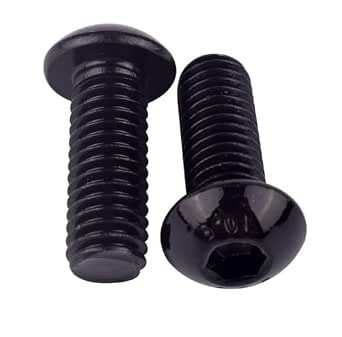 25-Pack Black Oxide Button Head Socket Cap Screws - 5/16-24 X 1" Alloy Steel
