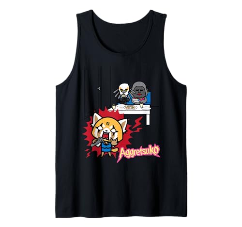 Image of Aggretsuko Karaoke Rage Office Tank Top