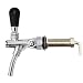 Adjustable Draft Beer Faucet with Flow Controller Chrome Plating Shank with Ball Lock Tap Kit by Ferroday(Beer Faucet)
