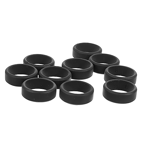 POPETPOP Soft Silicone Ring Bands 10pcs Novelty Rings for Men for Diving Swimming Activities