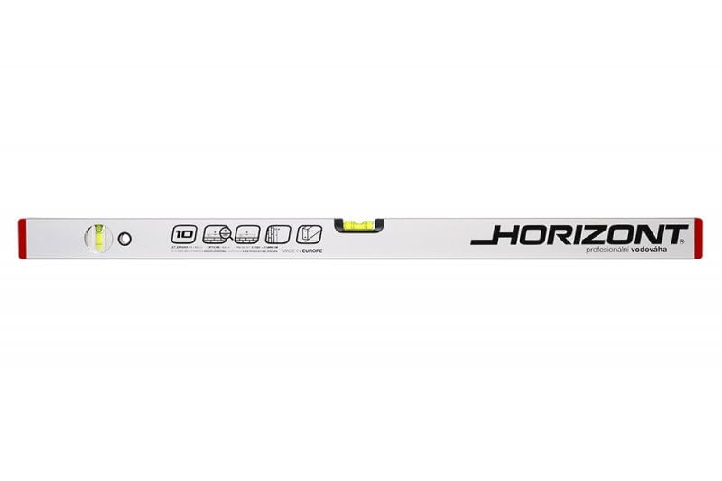 Livella a bolla 2000 mm, 2 livelli Horizont