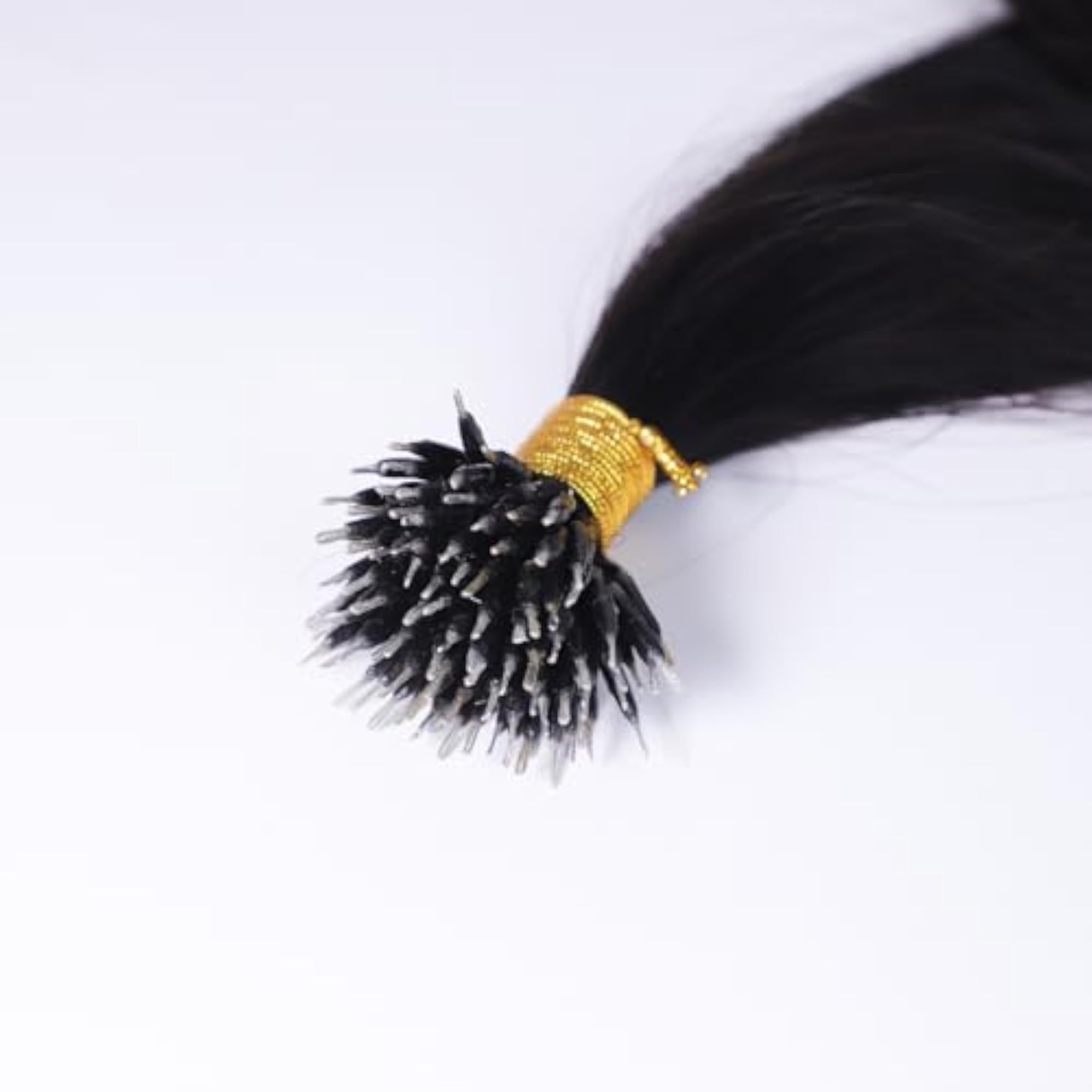 Nano Straight Real Human Hair Extensions for Women, 22 Inch