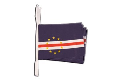 Guirlande drapeau Cap Vert pour fête culturelle et soirée