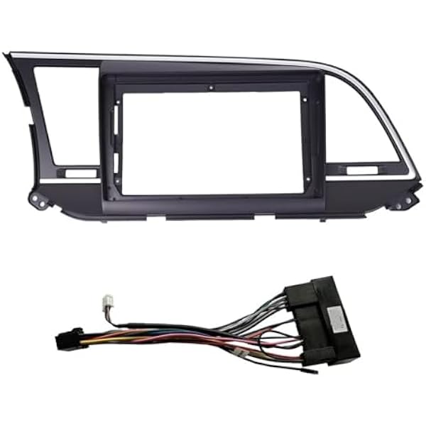 Радио панель рамки Подходит Hyundai Elantra 2016 2017 2018 2Din 9 дюймов автомобиль GPS навигационная система, радио, автомобиль радио панель рамки (рамка и кабели)