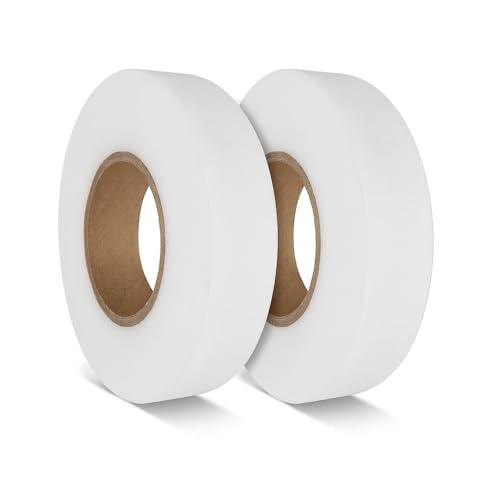 Lizzy 25m Hemming Web Roll with Free Soft Tape Measure | Wonder Web Iron-On Hem Tape No Sew Adhesive for Trousers, Curtains, Skirts, Clothes – Easy Fabric Fix Roll for Seamless Repairs (2 Pack)