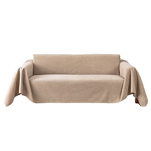 VanderHOME éPaissir Le Tissu AntidéRapage Plaid Imperméable, Housse Protection Canapé Lavable Jeté de Canapé pour Domestiques，Protege Canape...