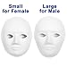 CALPALMY 14 Pack Paper Mache Masks - 2 Sizes for Artistic Projects, Theater, Halloween, Masquerade Parties, Classroom Art
