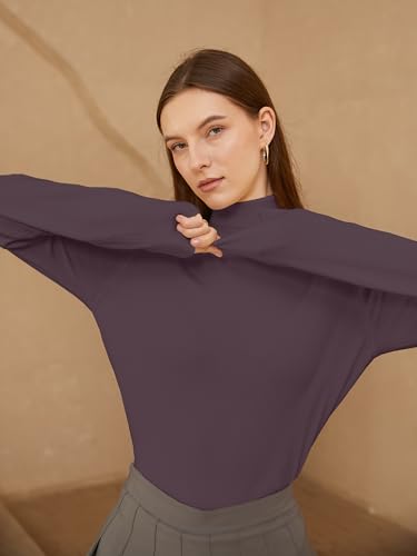 Image of SANGTREE Women's Turtleneck Sweaters Long Sleeve Pullover Tops | Breathable and Lightweight Fall Winter Fashion Outfit.Perfect for Daily,Office,Vacations,Holiday,Family Gatherings Etc.
