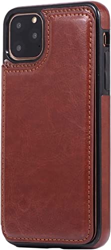 Étui iPhone 11 Pro SCHIK marron à rabat avec protection intégrale - 2