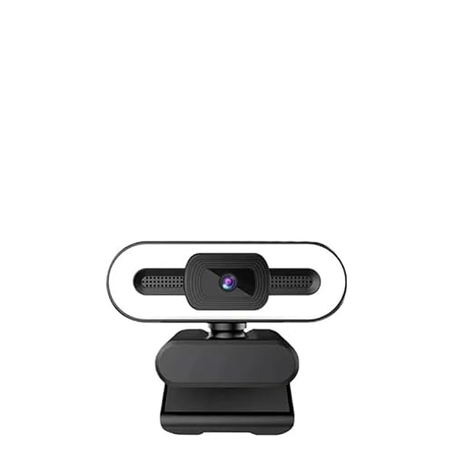 BJdfgE Webcam Full HD 4K 2K 1080P for Ordinateur Portable, Webcam avec Microphone et éclairage, Diffusion en Direct Automatique, Flexible(1080P)
