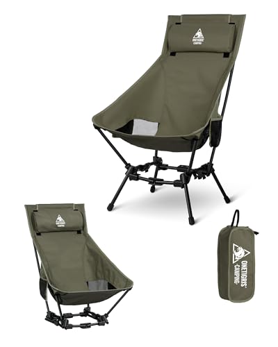 Campingstuhl Mit 4 Verstellbaren Positionen - Bis 150kg, Leicht & Klappbar