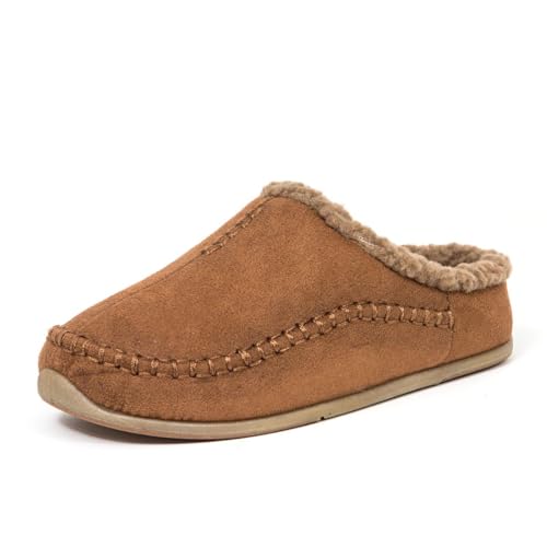 Deer Stags Kids' Lil Nordic Microsuede Slipper in Chestnut / 11 Little Kid