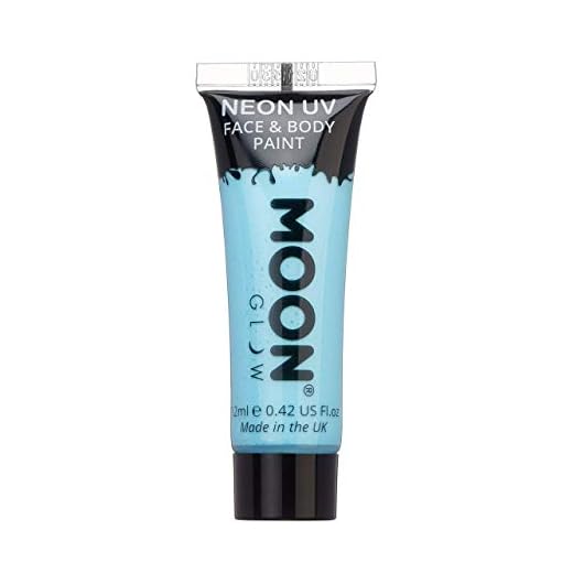Moon Glow - Pintura corporal y facial intensa de neón UV – Pastel Azul 12 ml