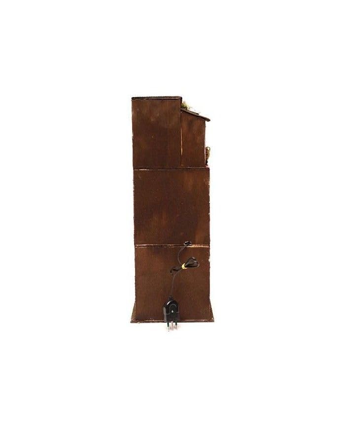 Chianese Casa per presepe in legno e sughero caseggiato con luce casetta realizzata a mano per pastori da 10 cm stile 700 misure 45x20x20 cm