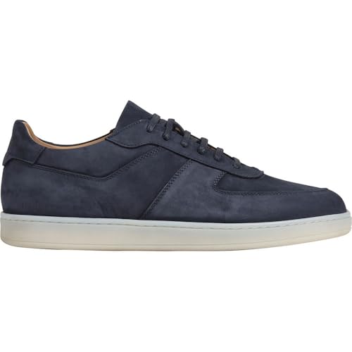 Hackett Brompton baskets homme 43 sneakers de luxe en cuir bleu et blanc