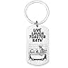 First Glass Designs Live Laugh Toaster Bath, Funny Skeleton Bath Keyring, Stainless Steel Dog Tag, Customisable Message, Novelty Gift