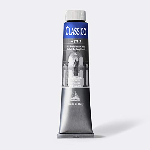Maimeri CLASSICO 200 ml, Extra feine Künstlerölfarbe, Farbton Kobaltblau dunkel (imit.)
