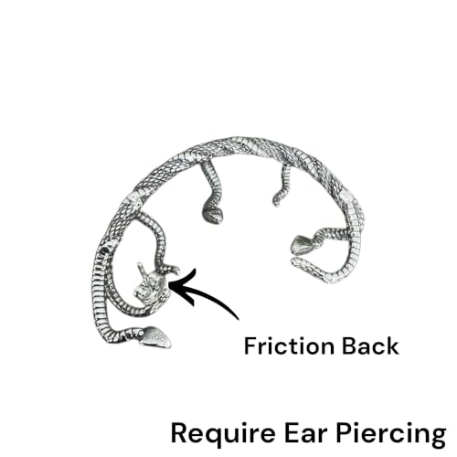 19TH JULY JEWELS 316L Stainless Steel Gothic Multi-Snake Ear Cuff Wrap - Image 5