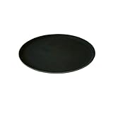 No apto para lavavajillas. We Can Source It Ltd - Bandeja Redonda Antideslizante para Servir a los camareros (35,5 cm), Color Negro