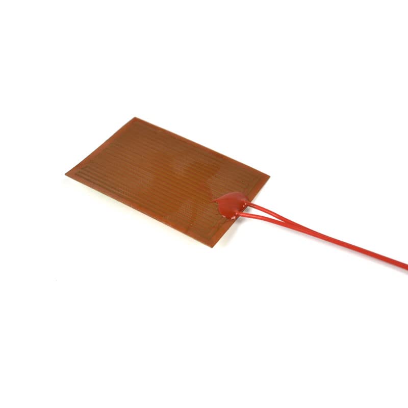 5 PCS Film Heater Plate Adhesive Pad, Icstation PI Heating Elements Film 24V 30W Strip Heater Adhesive Polyimide Heater Plate 50mmx35mm