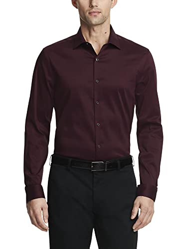 Image of Van Heusen Men's Dress Shirt Slim Fit Ultra Wrinkle Free Flex Collar Stretch