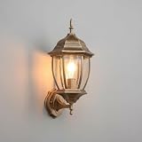 🏡 DESIGN CLASSICO ELEGANTE Lanterna decorativa perfetta per case in stile vintage, rustico o tradizionale. Aggiunge charme e illuminazione accogliente a qualsiasi parete esterna.
