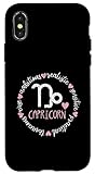 custodia per iphone x/xs capricorno facts abbigliamento per uomo donna divertente segno zodiacale regalo