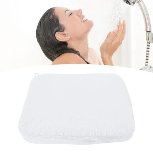 Finis les sièges de douche froids : coussin de douche blanc lavable - 5