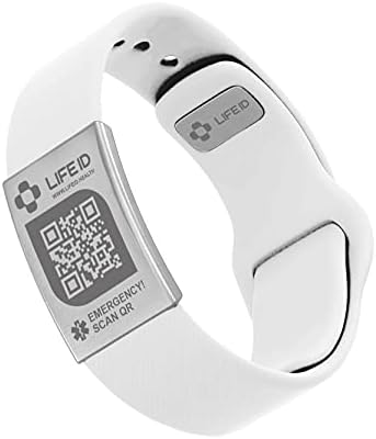 LIFE ID Medical Alert Bracelet for Men & Women I Edit Information Anytime I Free Profile Dashboard I No subscriptions fees I QR Coded
