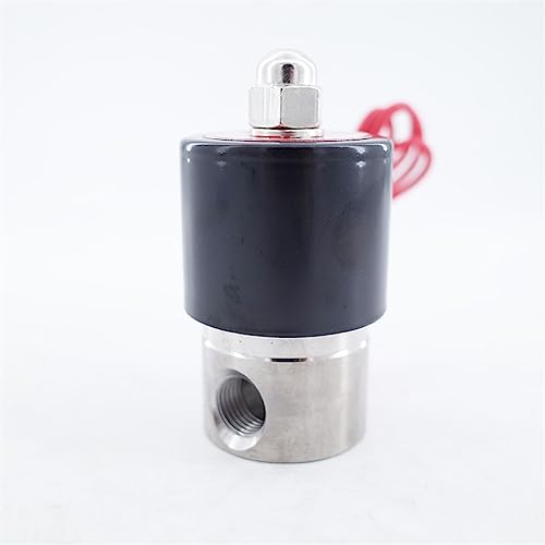 Image of HDPHCRIUN 2S025-08 2 Way Stainless Steel Mini Water Solenoid Valve 1/4 12V 24V 110V 220V 380V 36V N.C Wire Lead 1Pcs(Ac380v)