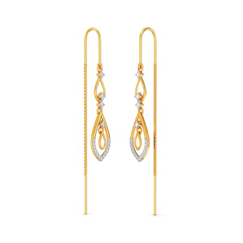 Image of Joyalukkas 22k (916) Purity BIS Certified Sui Daga Gold Earrings For Women