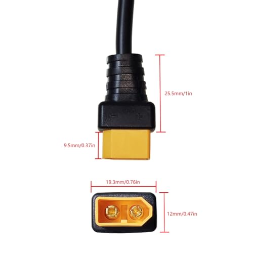 Cable conector macho para modelo de avión, 50 cm miniatura 3