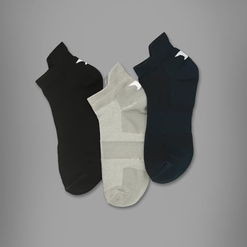 Image of Men's Low Cut Ankle Socks Pack | Bamboo Cushioned Sports Socks for Gym, Running, Walking