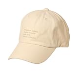 [14+ ICHIYON PLUS] カレッジロゴキャップ ウォッシュ コットン 帽子 レディース おしゃれ 無地 ぼうし コットン100% UVカット 手洗い可 サイズ調整 / 103758-141-103