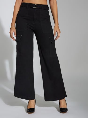 Image of Miss Chase Women's Skinny High Rise Cropped Stretchable Denim Jeans
