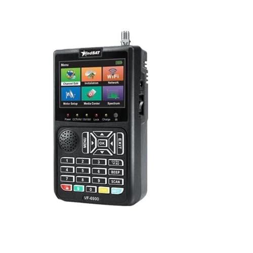 AYJYZHIAG VF-6900 HD Digital Satellite Finder DVB-S/DVB-S2 Medidor LCD TFT de 3,5 para receptor de TV vs ST-5150 KPT-716TS(VF-6900 No CCTV)