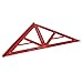 Woodworking Triangle Ruler Aluminum Alloy Large Triangle Gauge, Red - Multifunctional Measuring Tool, Accurate Scale, Durable Construction for Woodworking and Industrial Drawing