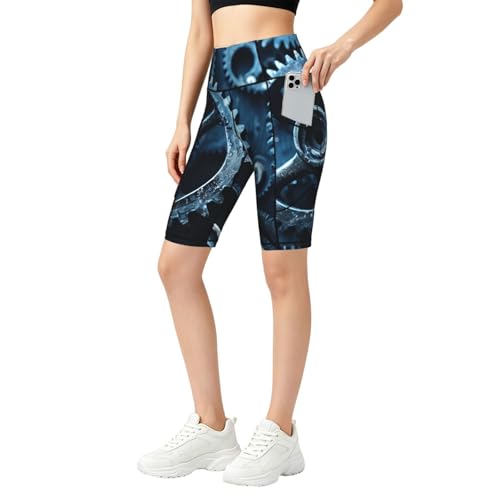 Short de yoga femme poches leggings genou entraînement course