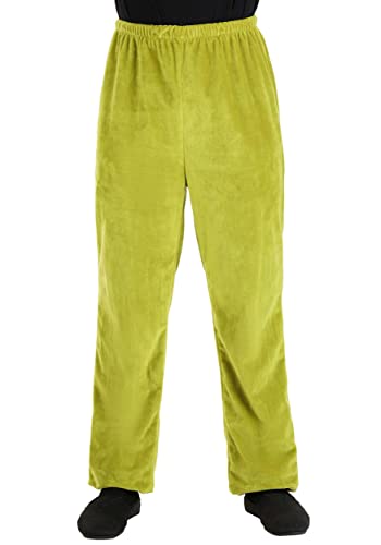 Dr. Seuss Grinch Adult Velboa Pants - Soft and Relaxed Fit with Elastic Waistband