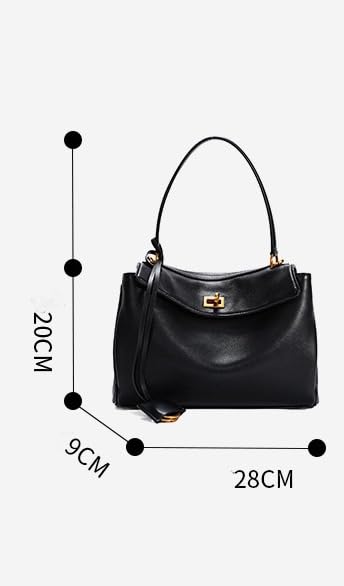 Genuine Leather Tote Bag for Women, Fashion Crossbody Bag,Large Shoulder Bags Purses Satchel Handbags for Daily2