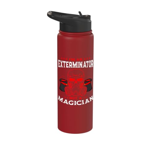 Exterminator Not A Magician Pest Control Eradicator Stainless Steel Insulated Water Bottle
