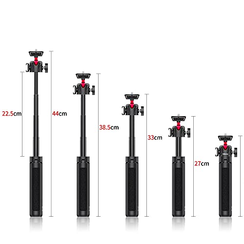 MT-16 Handy Stativ und Kamera Mini Stativ, Smartphone Selfie Stick, 4 Abschnitte,44 cm Länge, mit Panorama-Kugelkopf und… – Bild 3